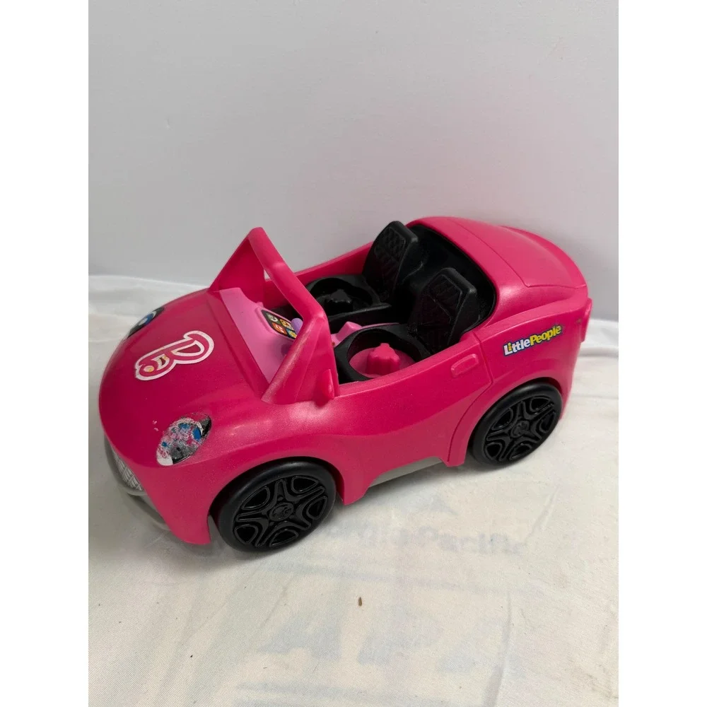 Fisher Price Little People Barbie Convertible Pink Car Vehicle Toy HJN54